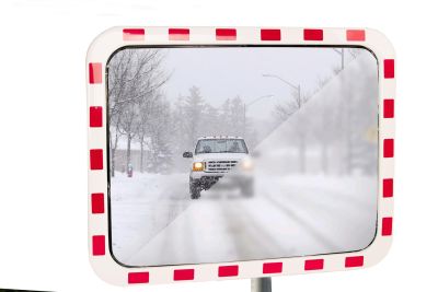 Verkehrsspiegel Polycarbonat mit Heizung