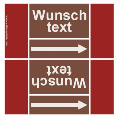 Textband nach DIN 2403, Gruppe 8 - brennbare Flüssigkeiten und Feststoffe