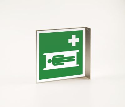 Rettungszeichen Krankentrage