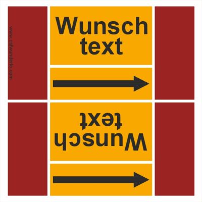 Textband nach DIN 2403, Gruppe 4 - brennbare Gase