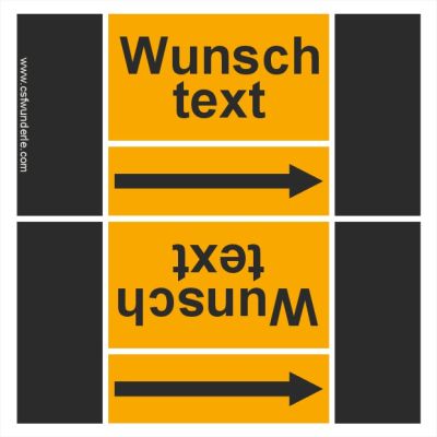 Textband nach DIN 2403, Gruppe 5 - nichtbrennbare Gase