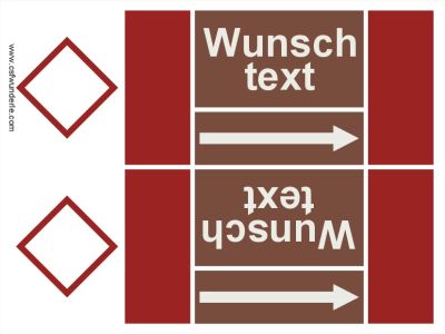 Textband nach DIN 2403, Gruppe 8 - brennbare Flüssigkeiten und Feststoffe