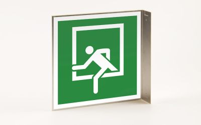 Rettungszeichen Notausstieg