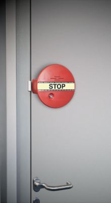 GfS DEXCON für Türen und Fenster, nach EN 179 und EN 1125, inkl. Magnetkontakt mit 2m Kabel, Batterie, elektronischer Schlüsselhalter mit 2 Schlüsseln und Befestigungsmaterial