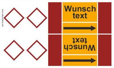 Textband nach DIN 2403, Gruppe 4 - brennbare Gase