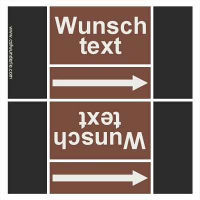 Textband nach DIN 2403, Gruppe 9 - nichtbrennbare Flüssigkeiten und Feststoffe