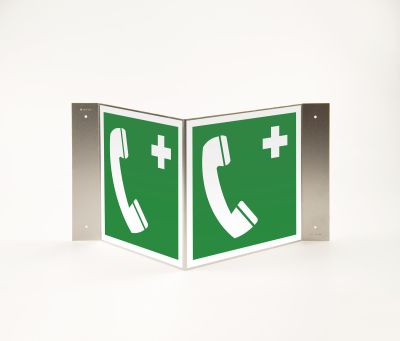 Rettungszeichen Notruftelefon