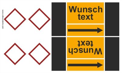 Textband nach DIN 2403, Gruppe 5 - nichtbrennbare Gase